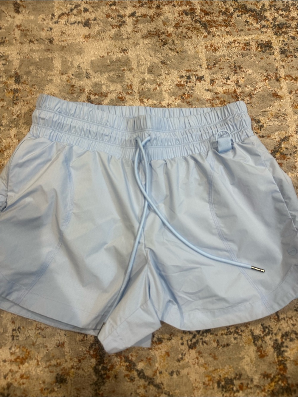 Avia Light Blue Women’s Athletic Shorts with Drawstring